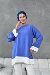 İndigo Garnili Tunik