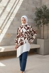 تونيك بلوزة لون بني