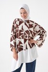 Kahverengi Bluz Tunik