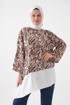 Kahverengi Bluz Tunik