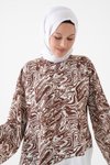 Kahverengi Bluz Tunik