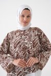 Kahverengi Bluz Tunik