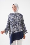 Lacivert Bluz Tunik