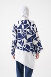 Lacivert Ekru Bluz Tunik