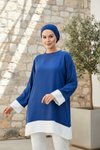 تونيك كحلي وإيكرو بتفاصيل غارني