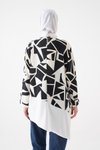 Siyah Ekru Bluz Tunik