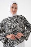 Siyah Ekru Bluz Tunik