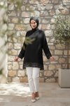 Siyah Ekru Tunik