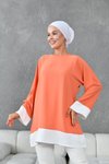 Turuncu Garnili Tunik
