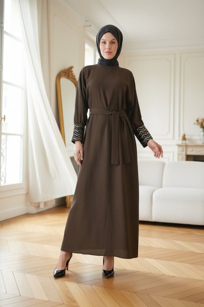 Accessory Cuff Dress - Mustard