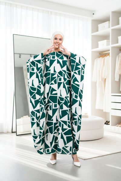 Dress-Style Abaya - Emerald