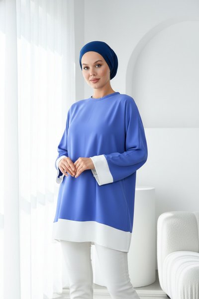 Trimmed Tunic - Indigo