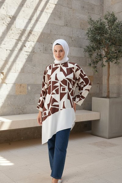 Blouse Tunic - Brown