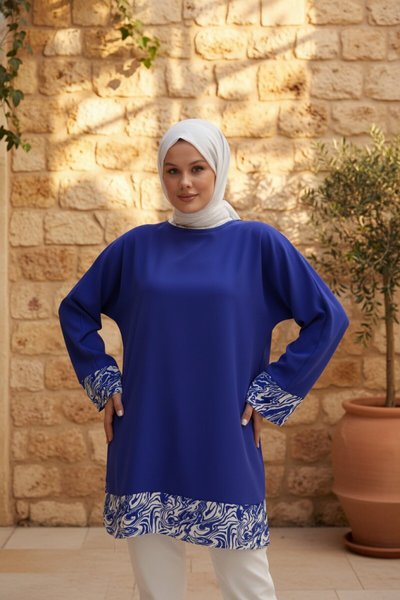 تونيك لون أزرق ساكس