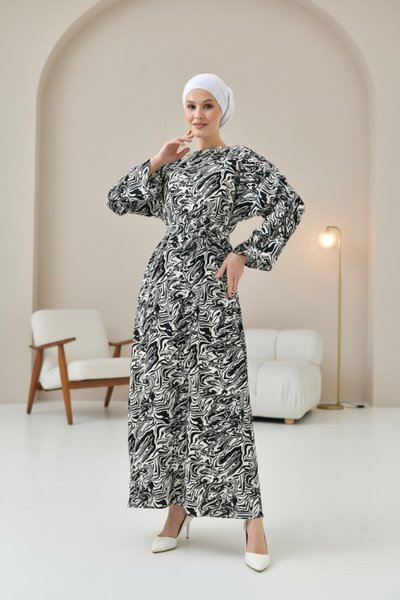 Modest Dress - Black