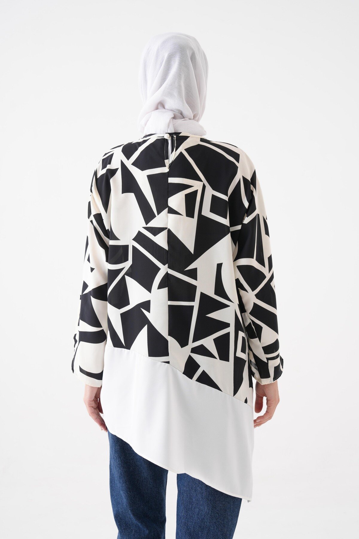 Blouse Tunic - Black Ecru - Tuncay