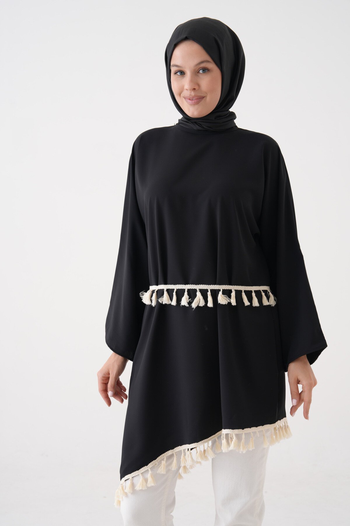 Siyah Krem Tunik - Tuncay