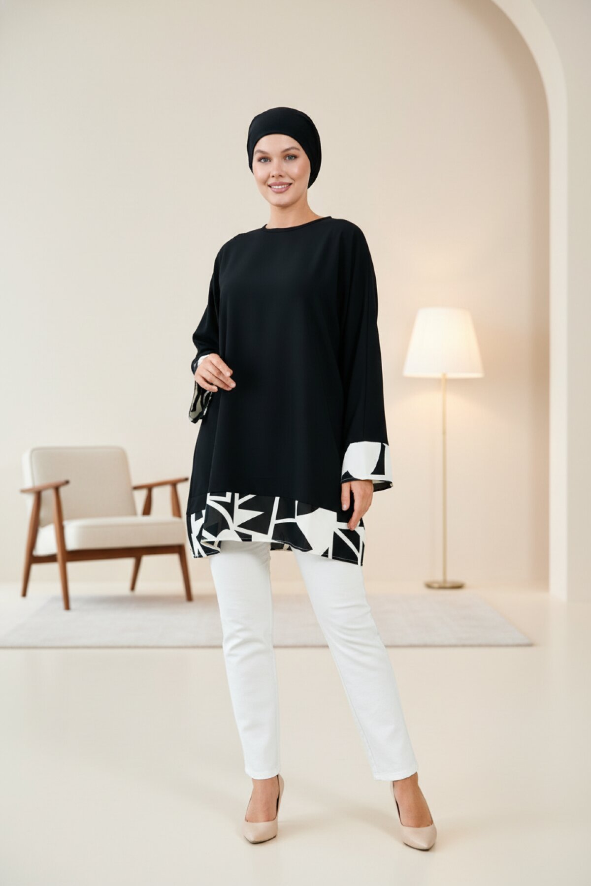 Modest Tunic - Black - Tuncay