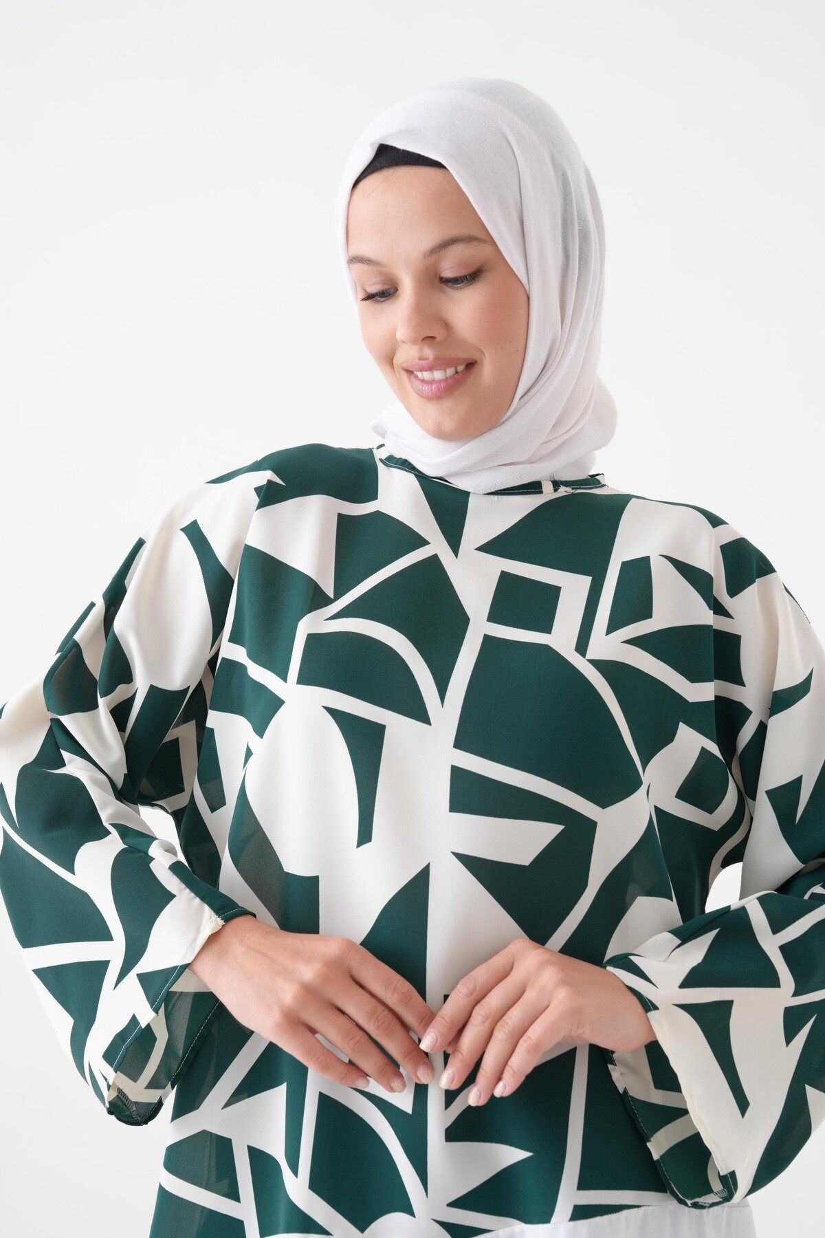 Yeşil Bluz Tunik - Tuncay