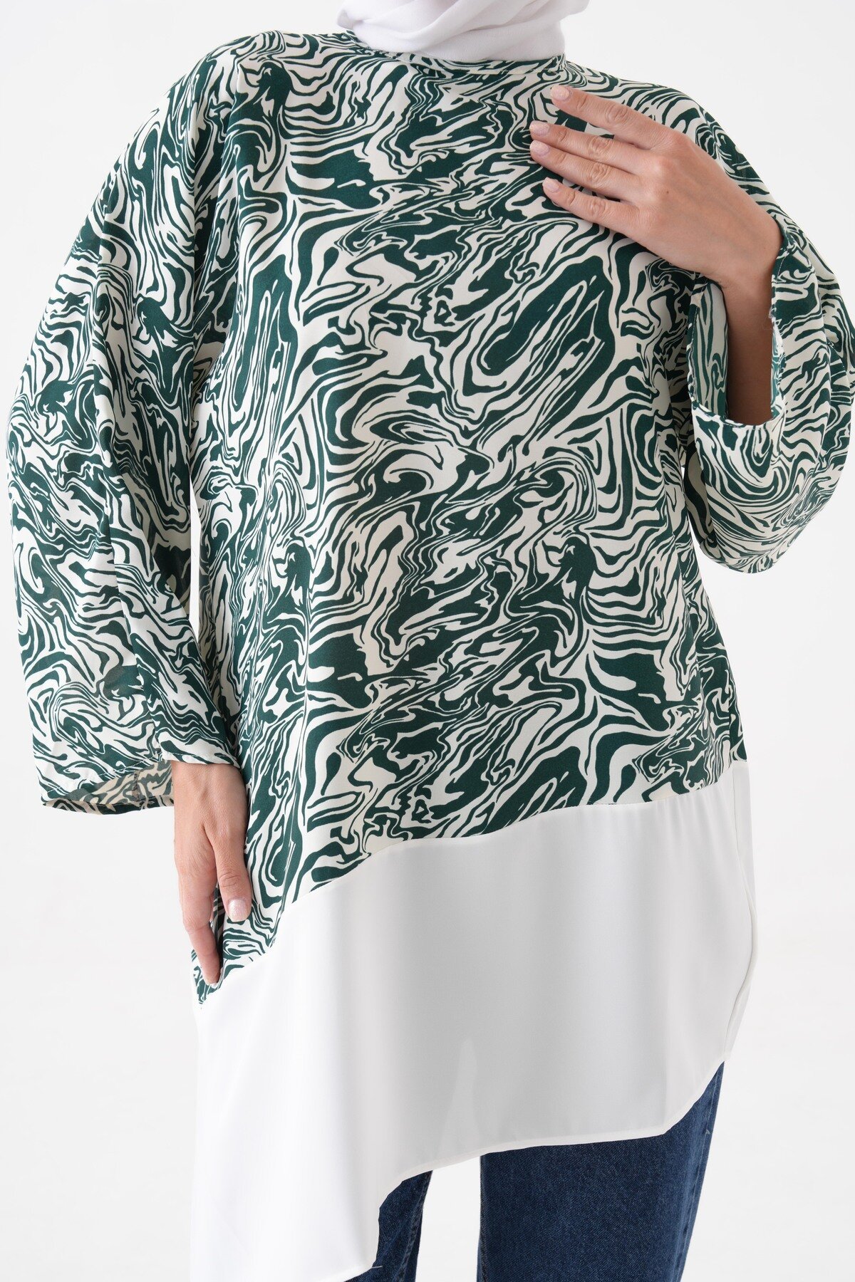 Yeşil Bluz Tunik - Tuncay