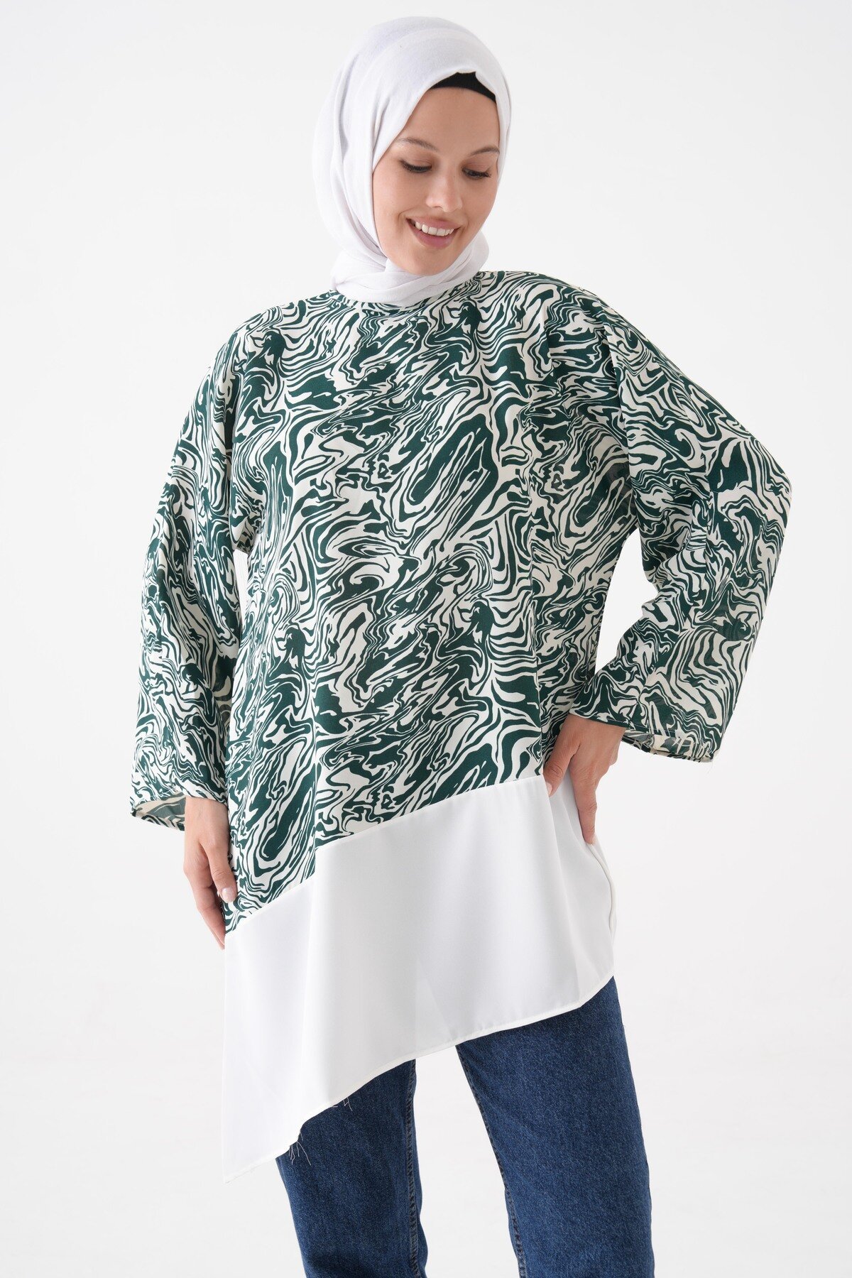 Yeşil Bluz Tunik - Tuncay