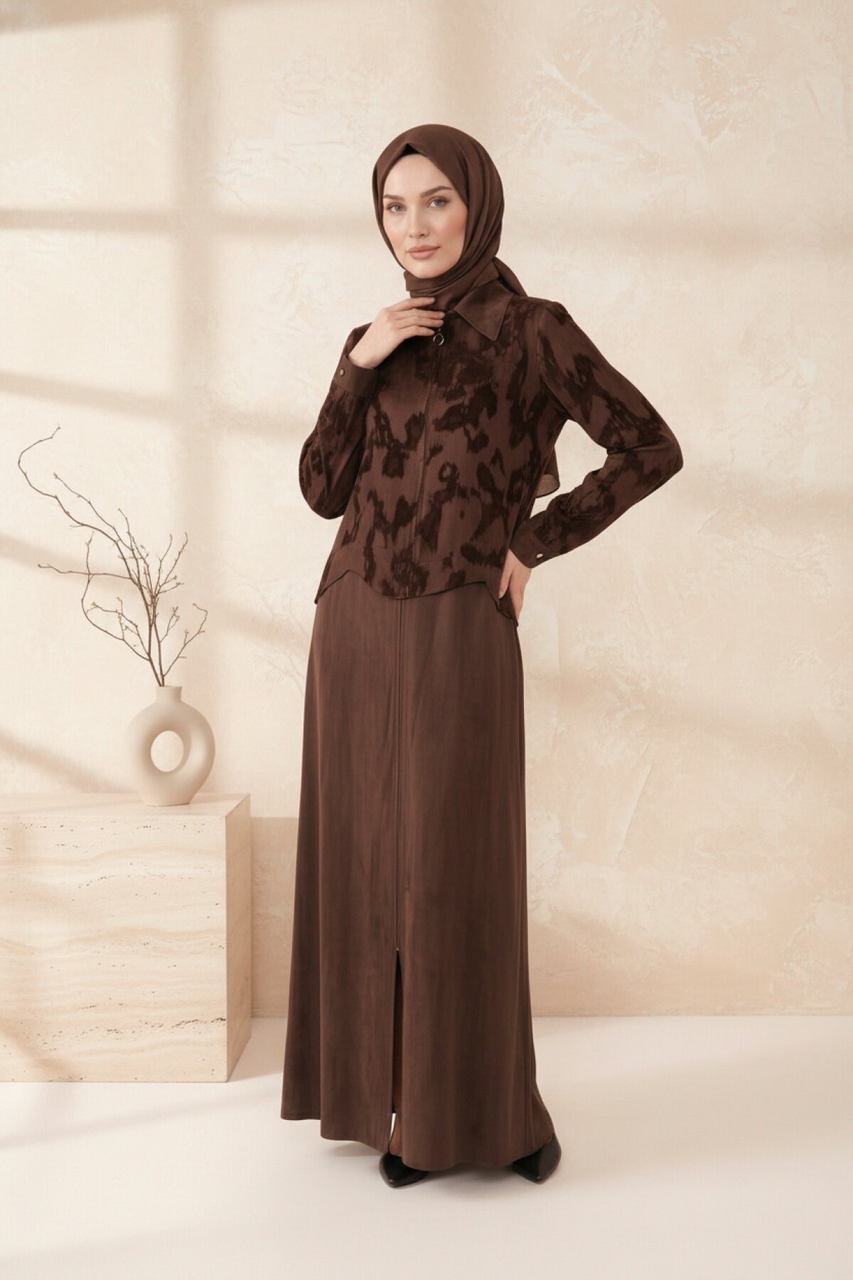 Silk Cupra Ferace - Brown - Beyza
