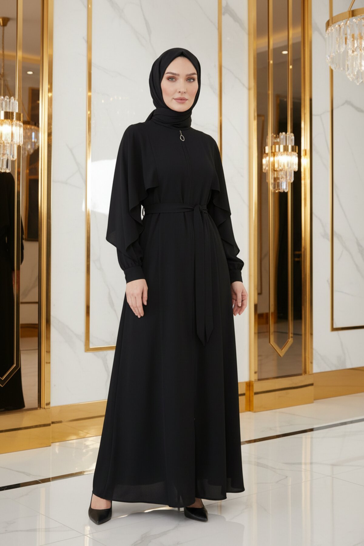 فرجة بستايل كاب سوداء - Beyza