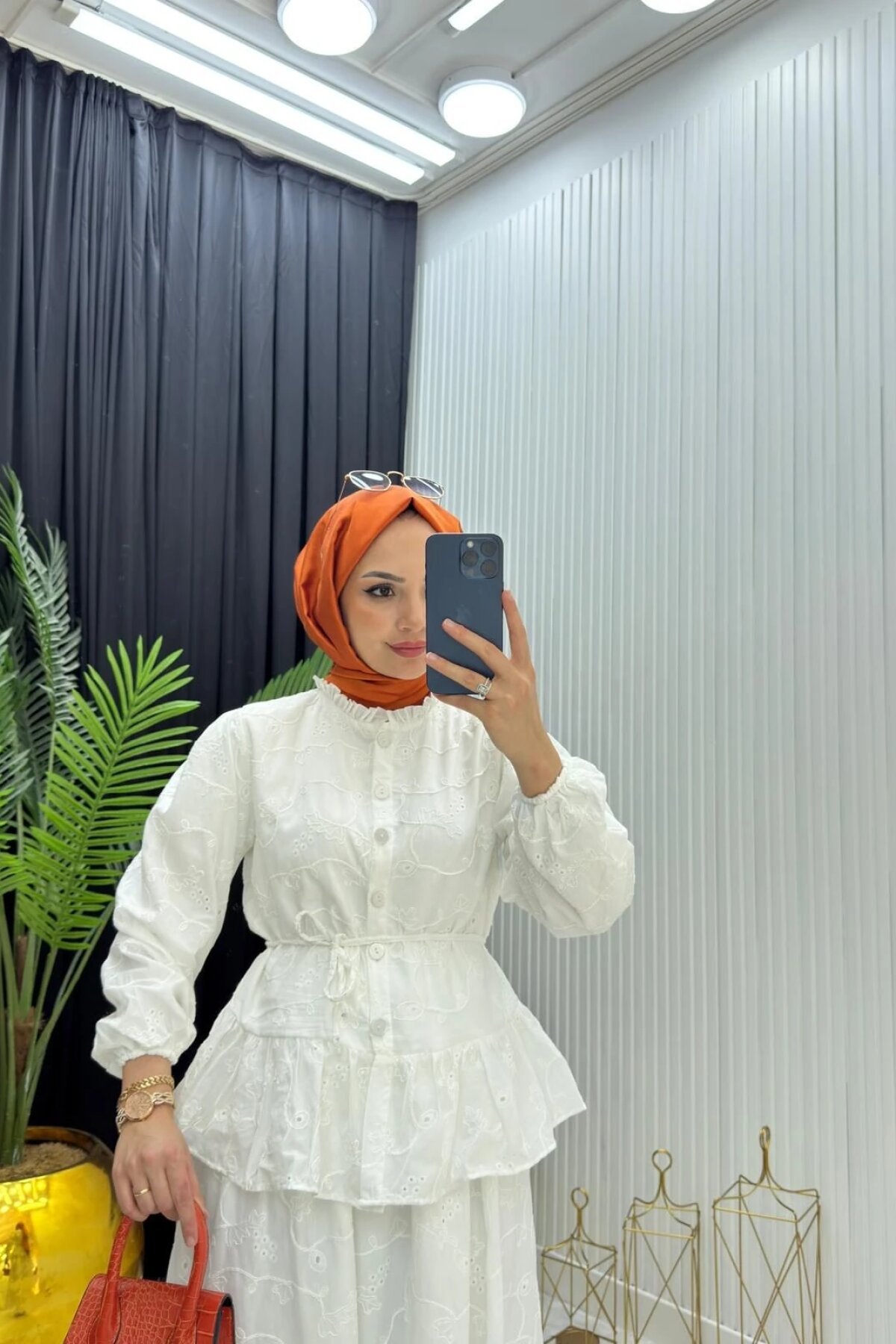 Beyaz Fisto Dantel Astarlı İkili Takım - Dimar Butik