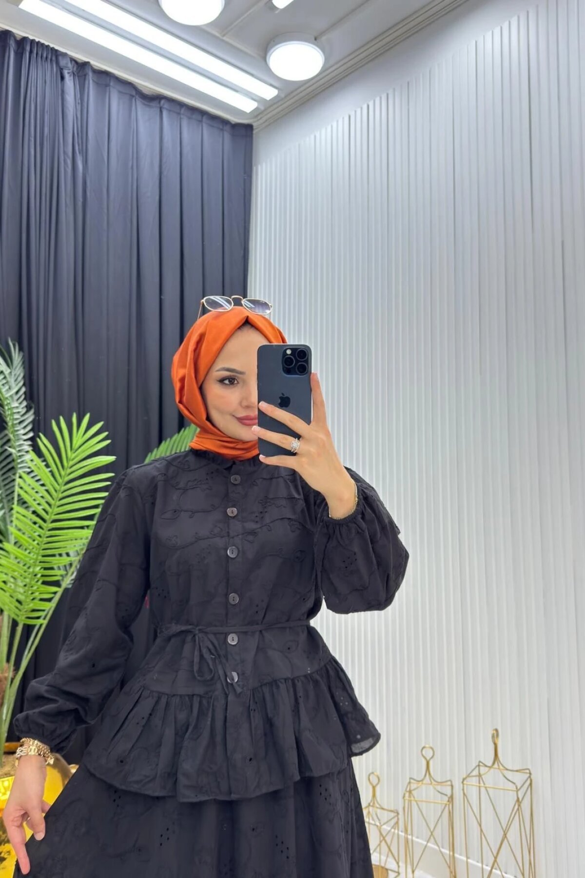 Siyah Fisto Dantel Astarlı İkili Takım - Dimar Butik