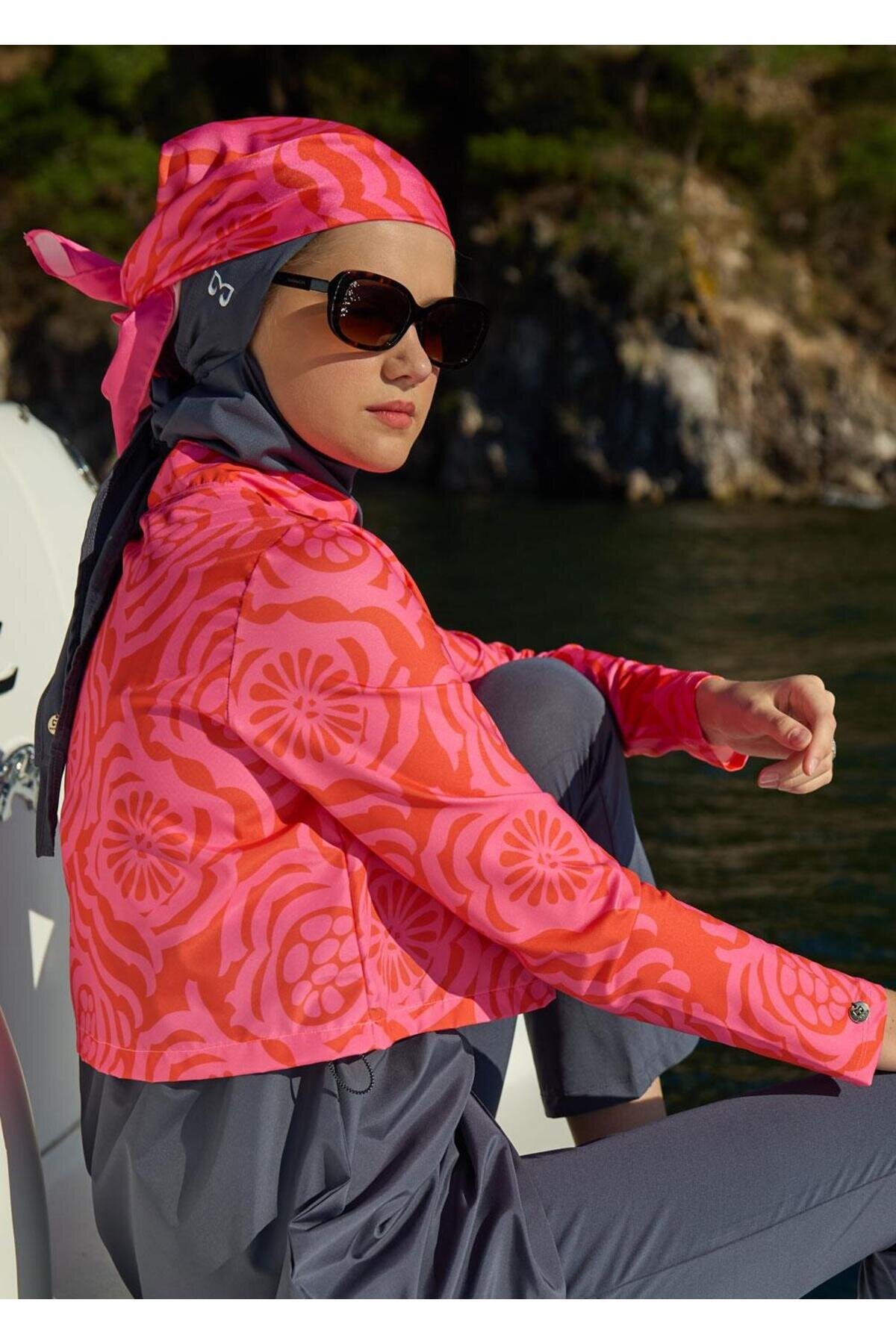 Pembe Tam Kapalı Mayo - Mayovera