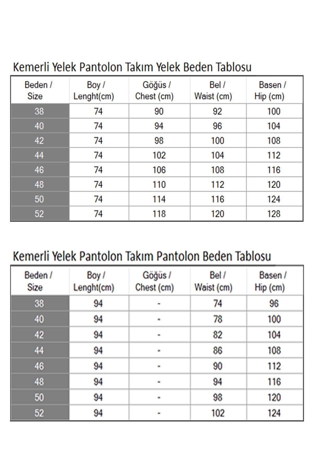 Siyah Kemerli Yelek Pantolon İkili Tesettür Takım - Modamihram