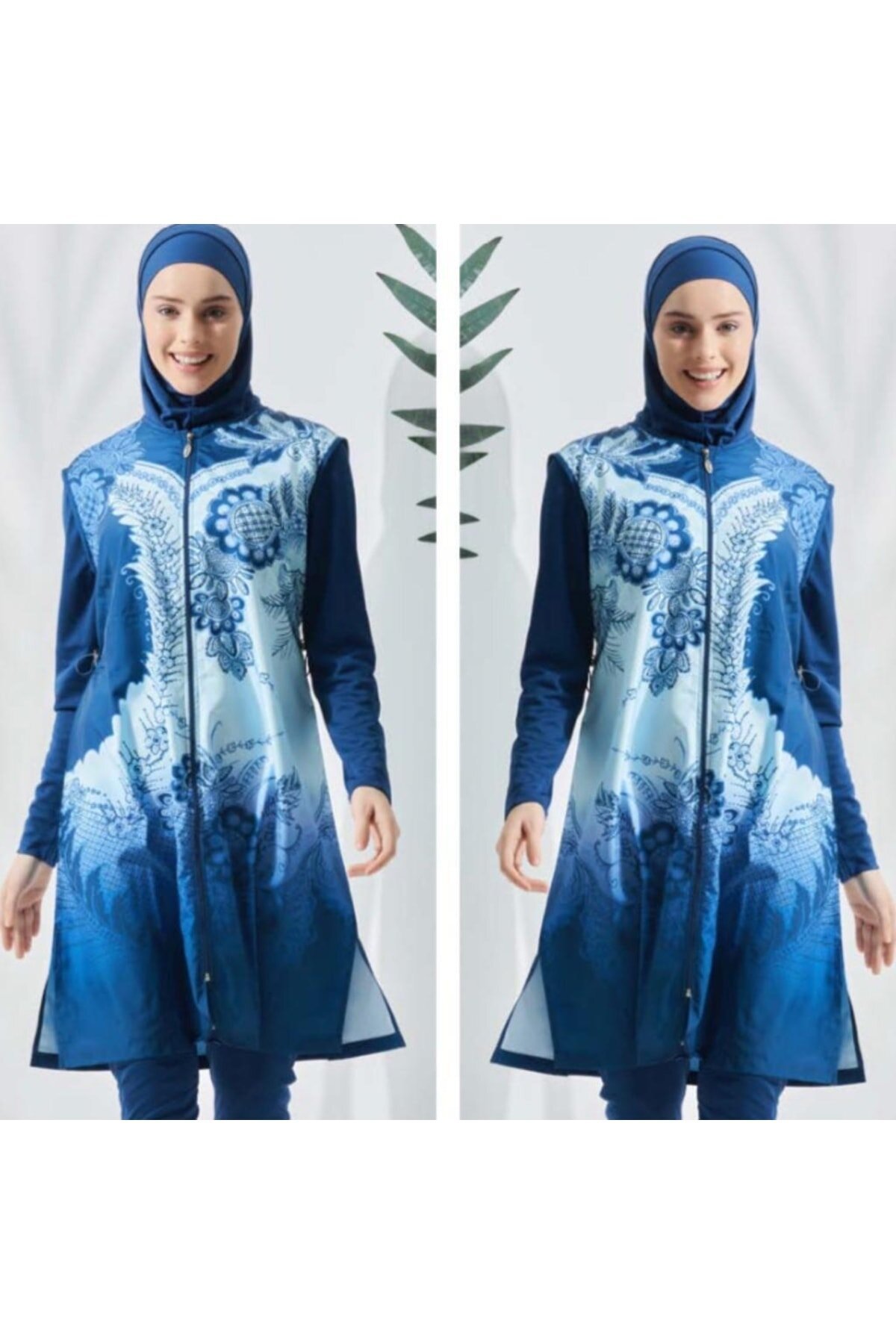 Lacivert Tam Kapalı Mayo - Seamay