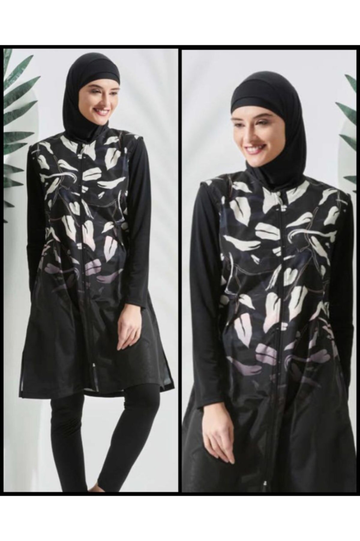 Siyah Tam Kapalı Mayo - Seamay
