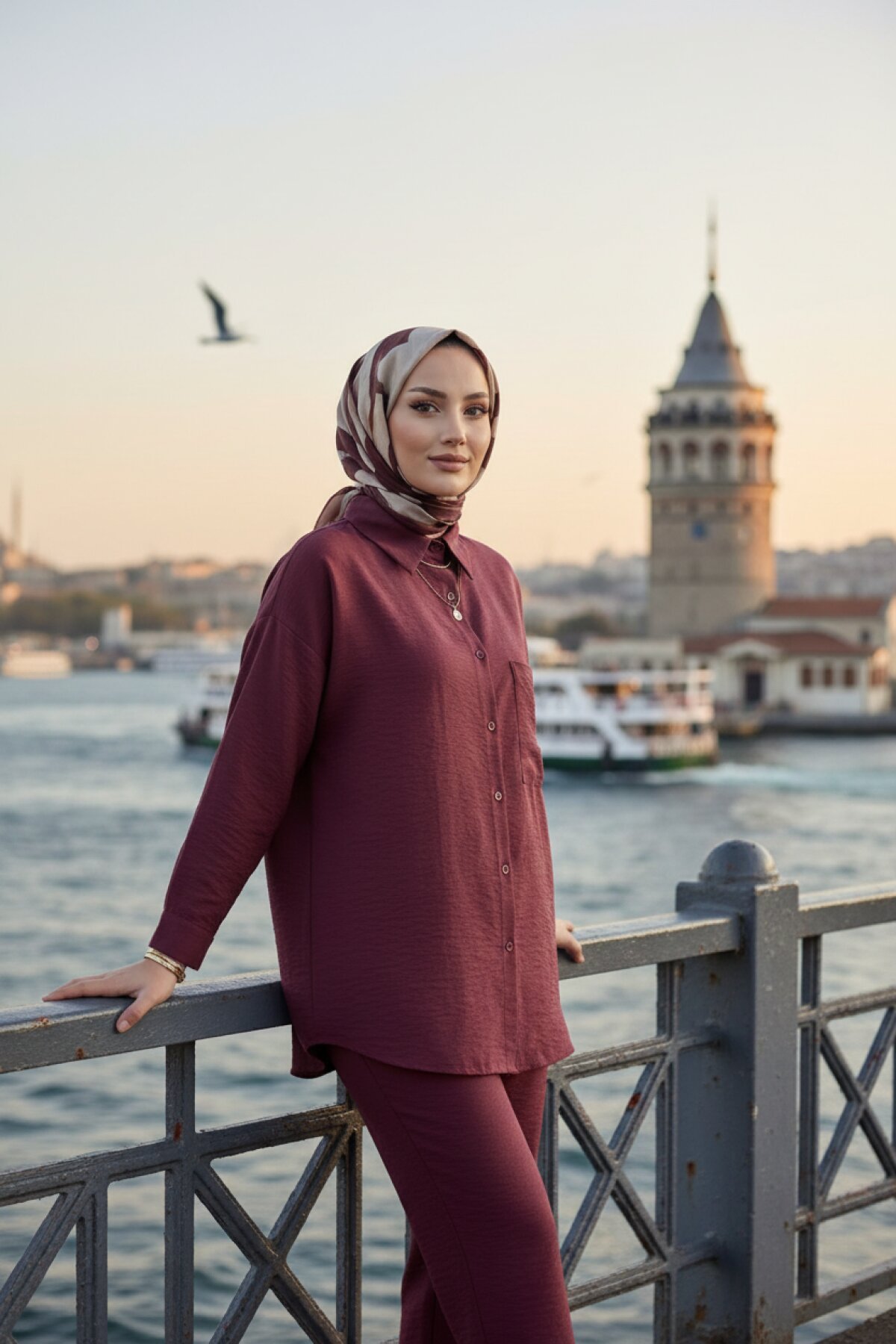 Bordo İkili Takım - Shirosa
