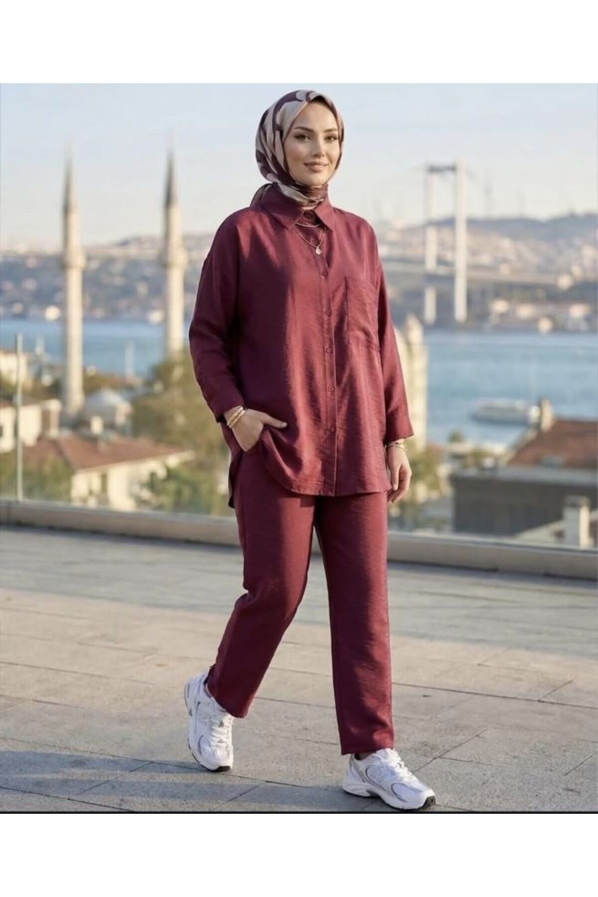 Bordo İkili Takım - Shirosa