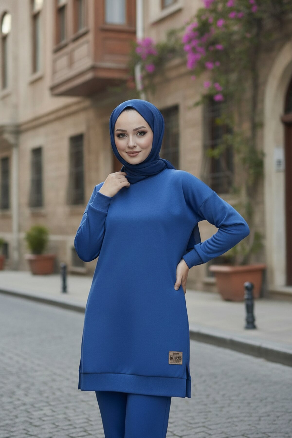 Mavi Penye İkili Takım - Shirosa
