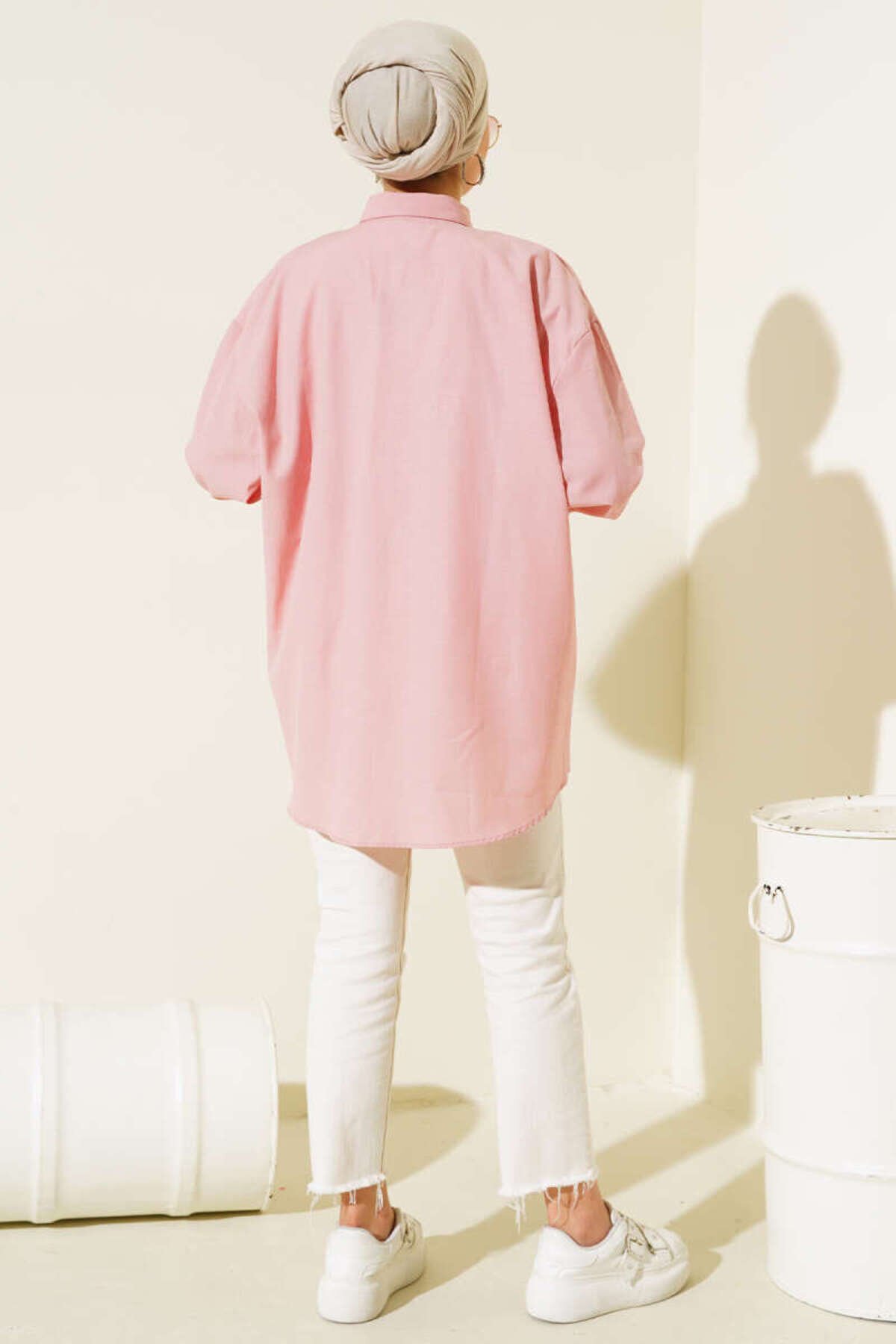 Pembe Zincir Detaylı Tunik - Shirosa