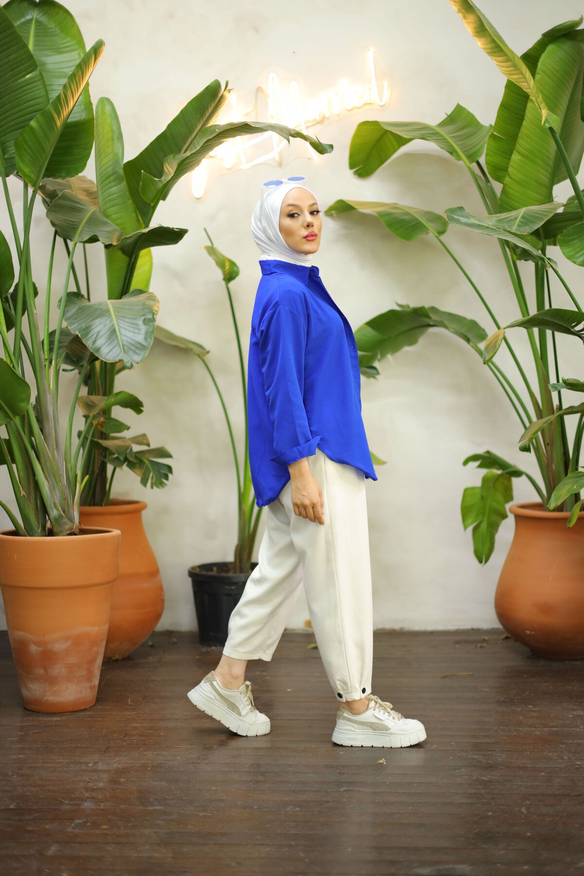 Saks Oversize Basic Gömlek - Shirosa