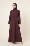 Bordo Allerli Elbise