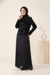 Silk Cupro Abaya - Black