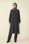 Siyah Qupra Pantolon Tunik İkili Takım