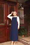 Lacivert Gabardin Jile Elbise