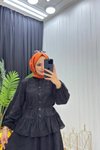 Siyah Fisto Dantel Astarlı İkili Takım