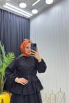 Siyah Fisto Dantel Astarlı İkili Takım