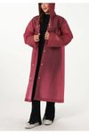 Bordo Help Me Yağmurluk Trençkot