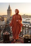 Taba Geniş Kesim Yanları Fırfırlı Salaş Ferace