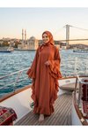 Taba Geniş Kesim Yanları Fırfırlı Salaş Ferace
