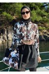 Kahverengi Paraşüt Tam Kapalı Mayo