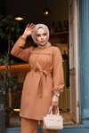 Camel Fırfır Detaylı İkili Takım