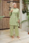 Side-Tie Modest Co-ord Set - Mint